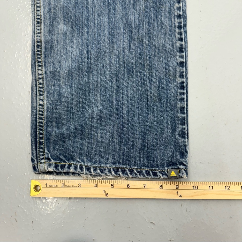 Y2K Levi’s Silvertab Jeans Low Loose Baggy Wide Skater Distressed - Picture 7 of 10